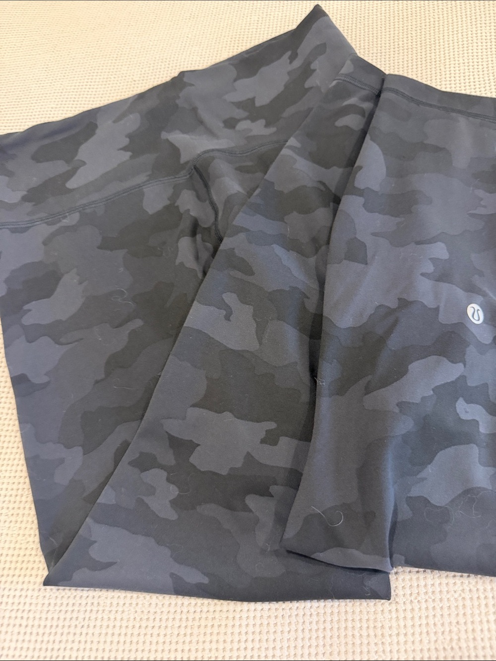 Lululemon Black & Charcoal Camo Leggings
